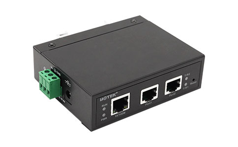 工業串口設備轉網通訊服務器_UT-6802AC 10/100M以太網轉2口RS-232串口服務器